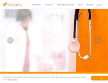Tablet Screenshot of preventis.com